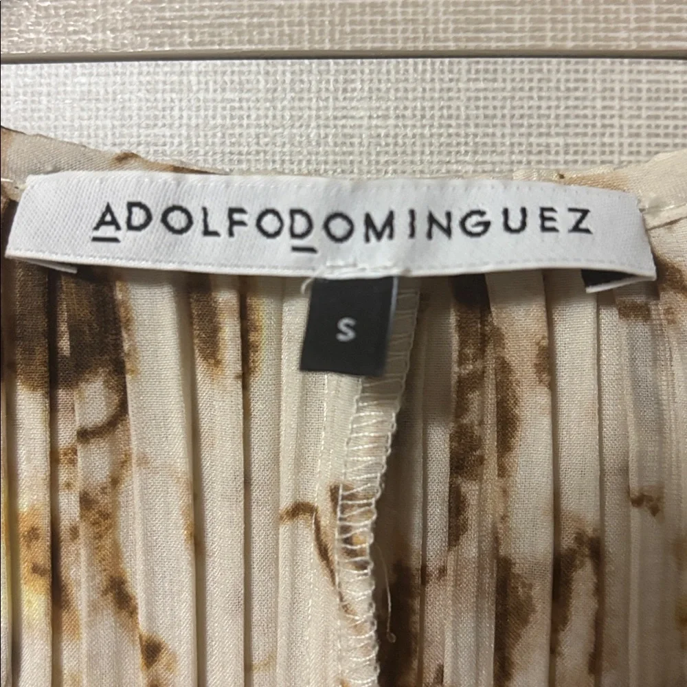 Adolfo Dominguez size S crinkled pleated dress. - Picture 4 of 7